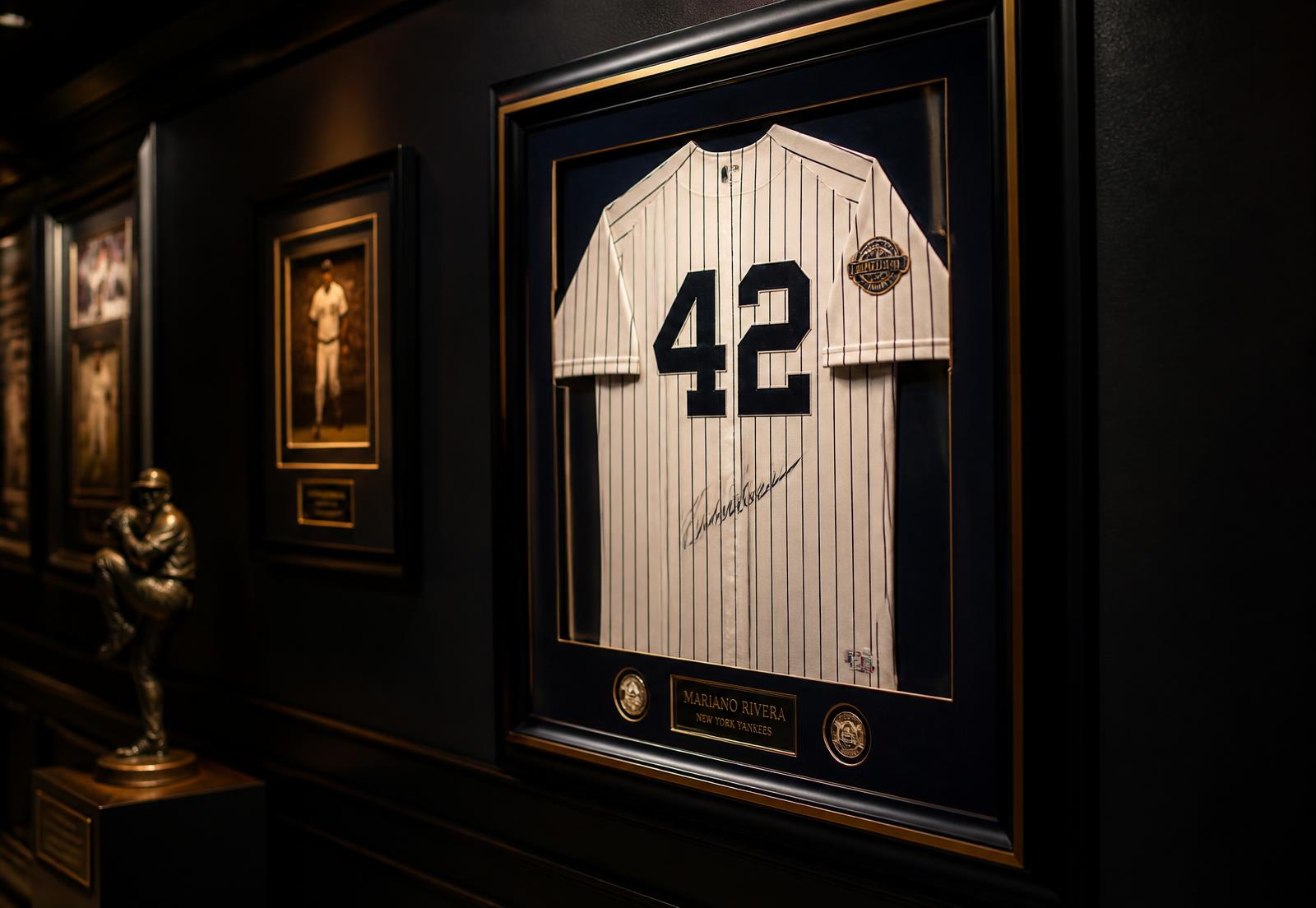 Conservation shadowbox framing of a signed jersey