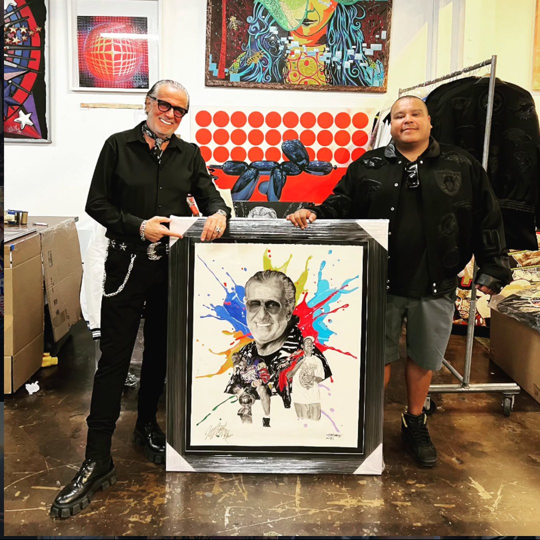 With the best in the industry — signed original art with Jeff Hamilton.
