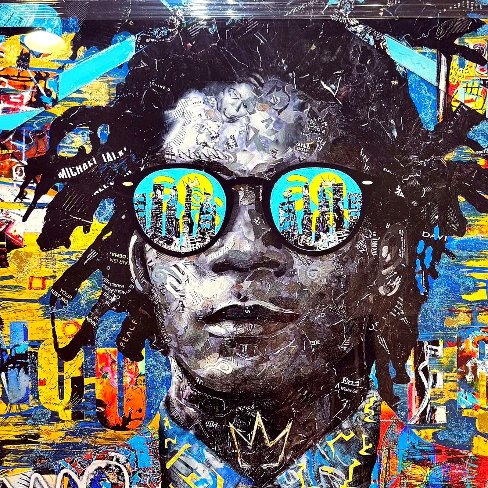 Basquiat-Style Sunglasses Collage