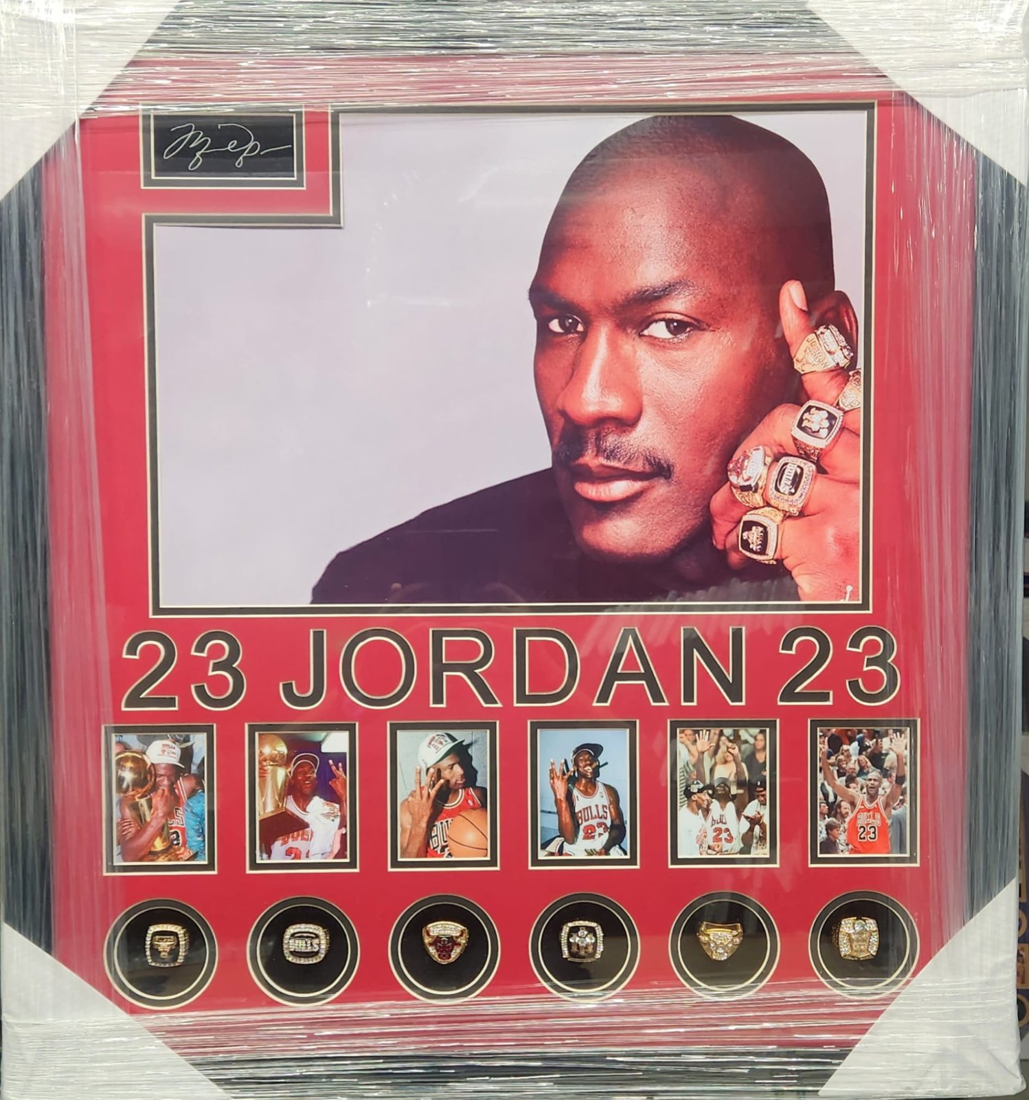 Michael Jordan 23 Rings Collage