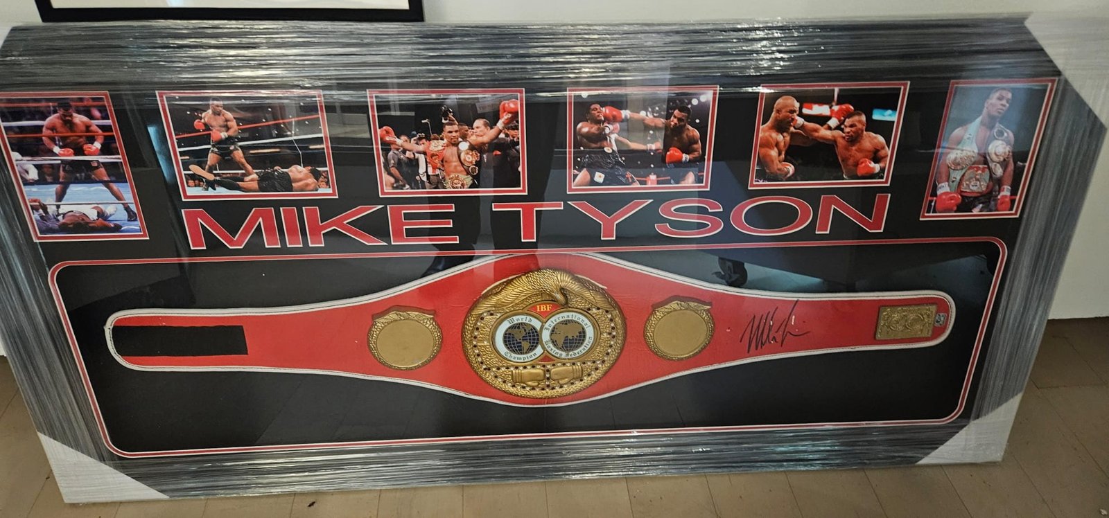 Mike Tyson Signed Championship Belt