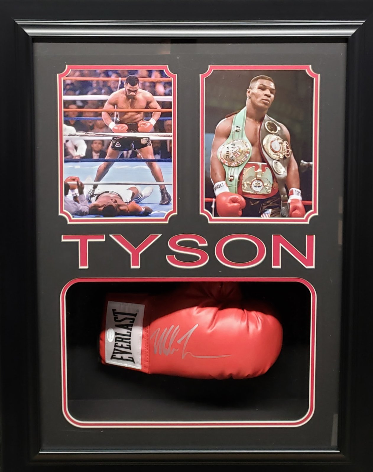 Mike Tyson Signed Glove Shadowbox