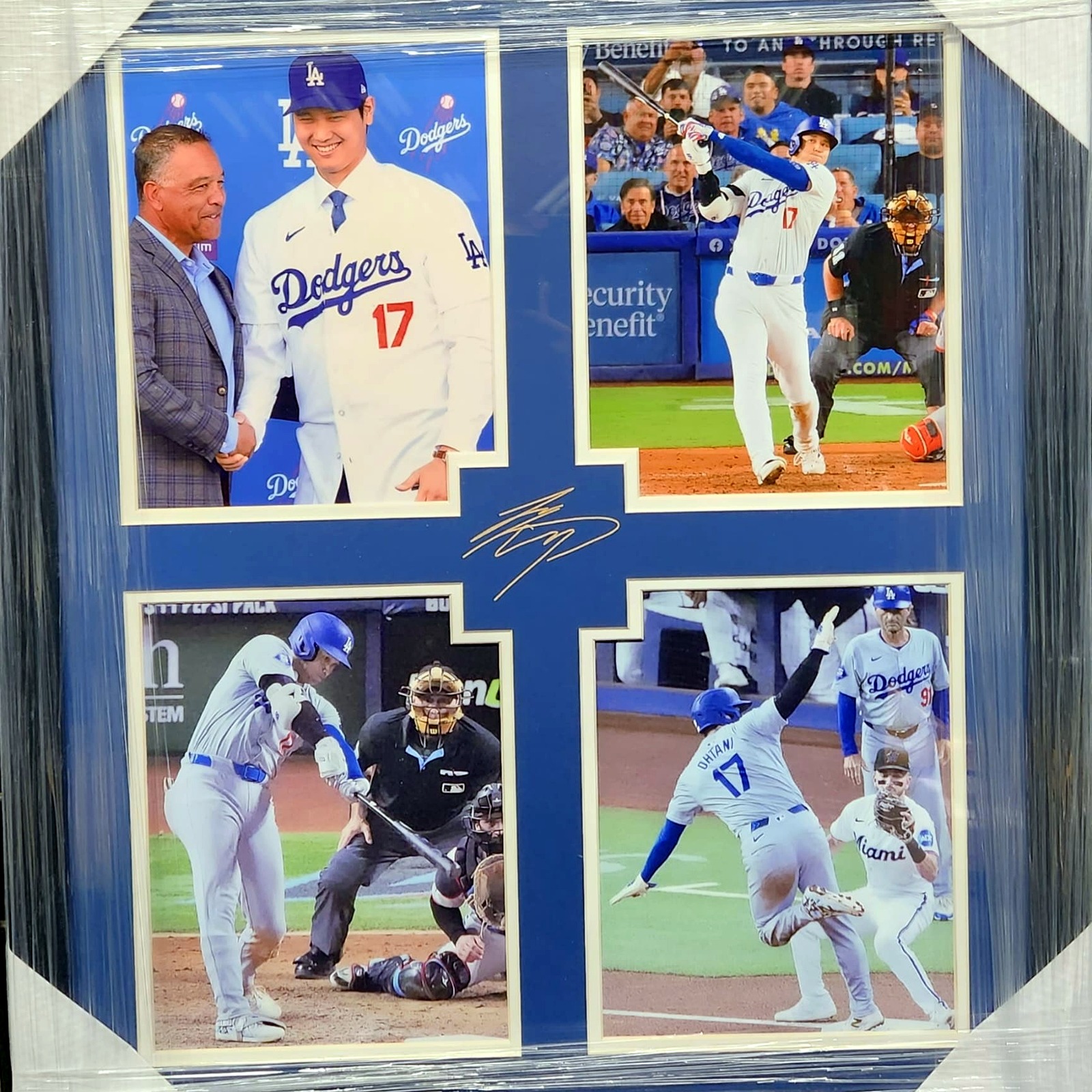 Shohei Ohtani Dodgers Signed Collage